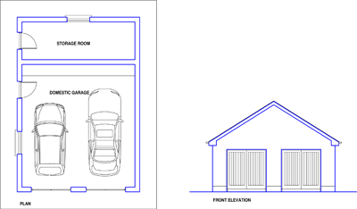 House Plans: Garage 3